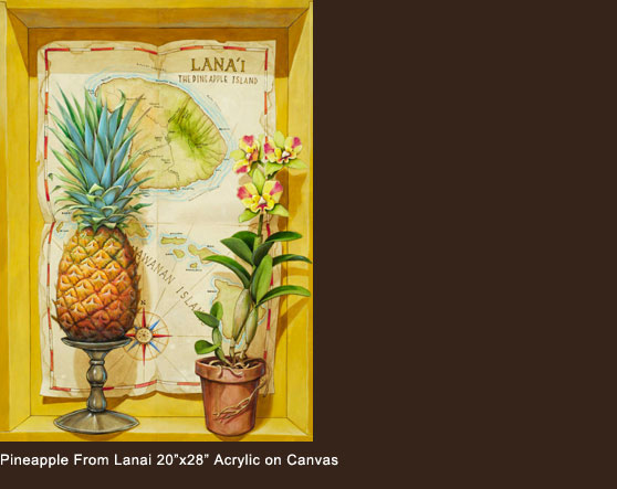 Pineapple Lanai, 20 x 28 Acrylic on Canvas