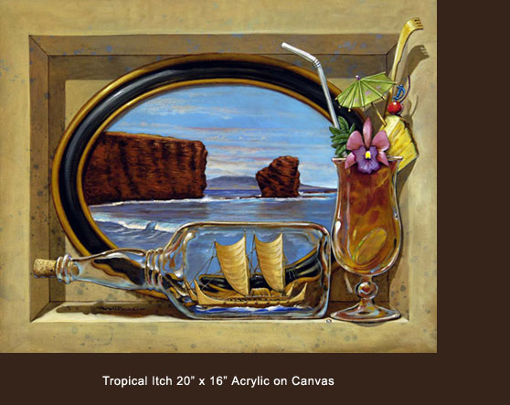 Tropical Itch, 20 x 16 Acrylic on Canvas